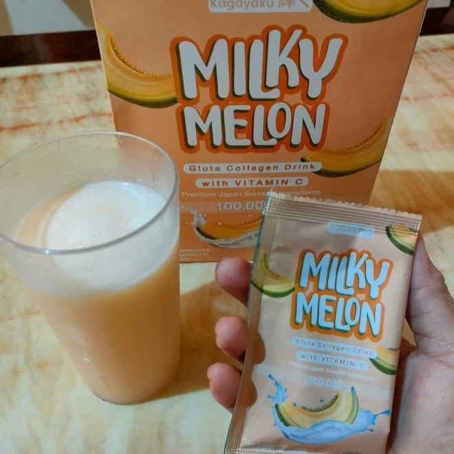 Rosmar Kagayaku Milky Melon Drink Powder